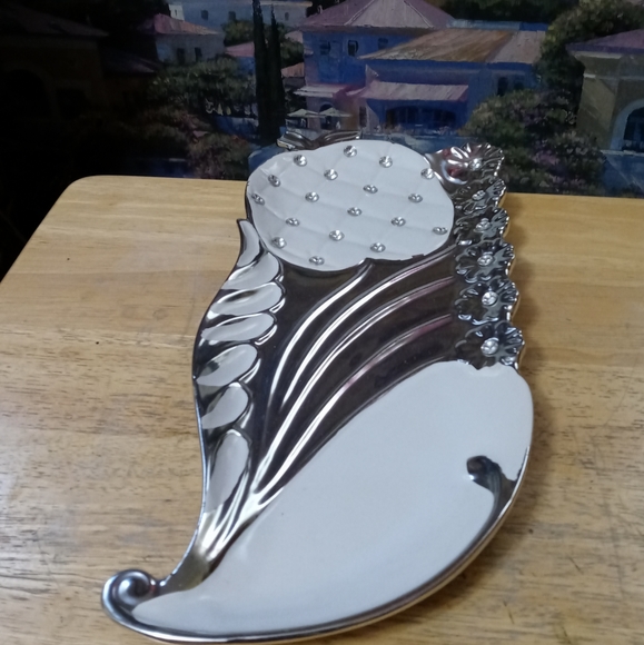 📿Heavy Metal & Rhinestones Trinket Tray. Elegant & Durable,Vintage Like🆕New!⌚ - Picture 2 of 12